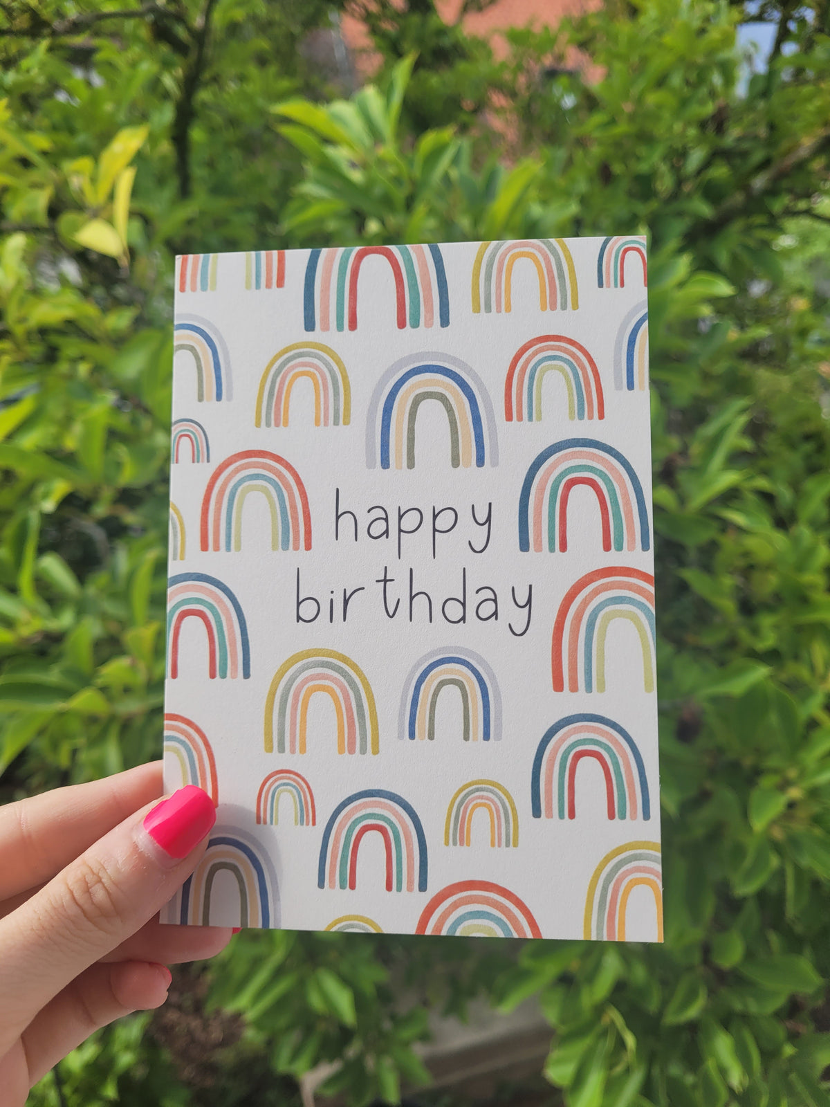 Postkarte | Rainbow-Birthday