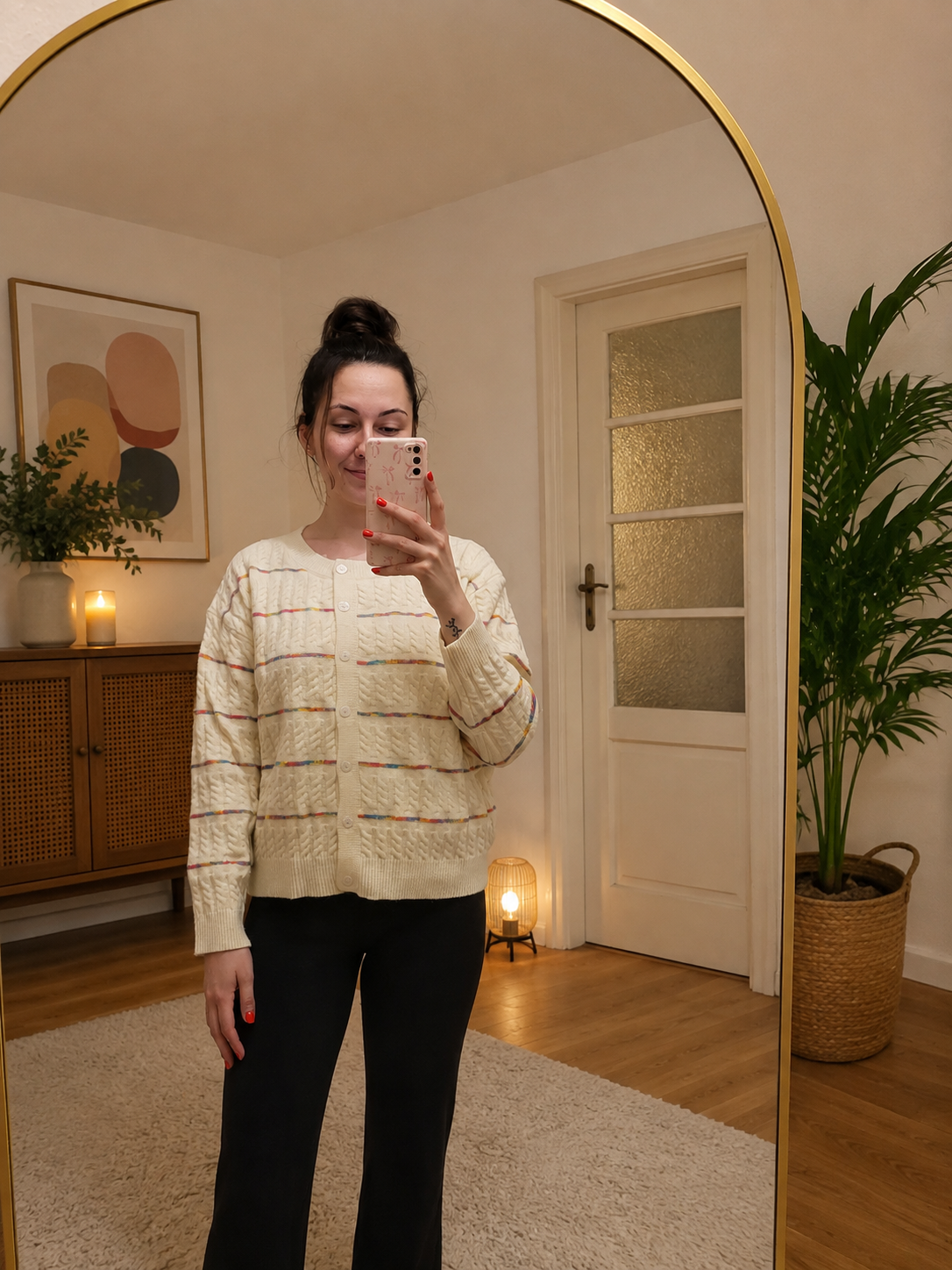 Strickjacke | Rainbow-Stripes