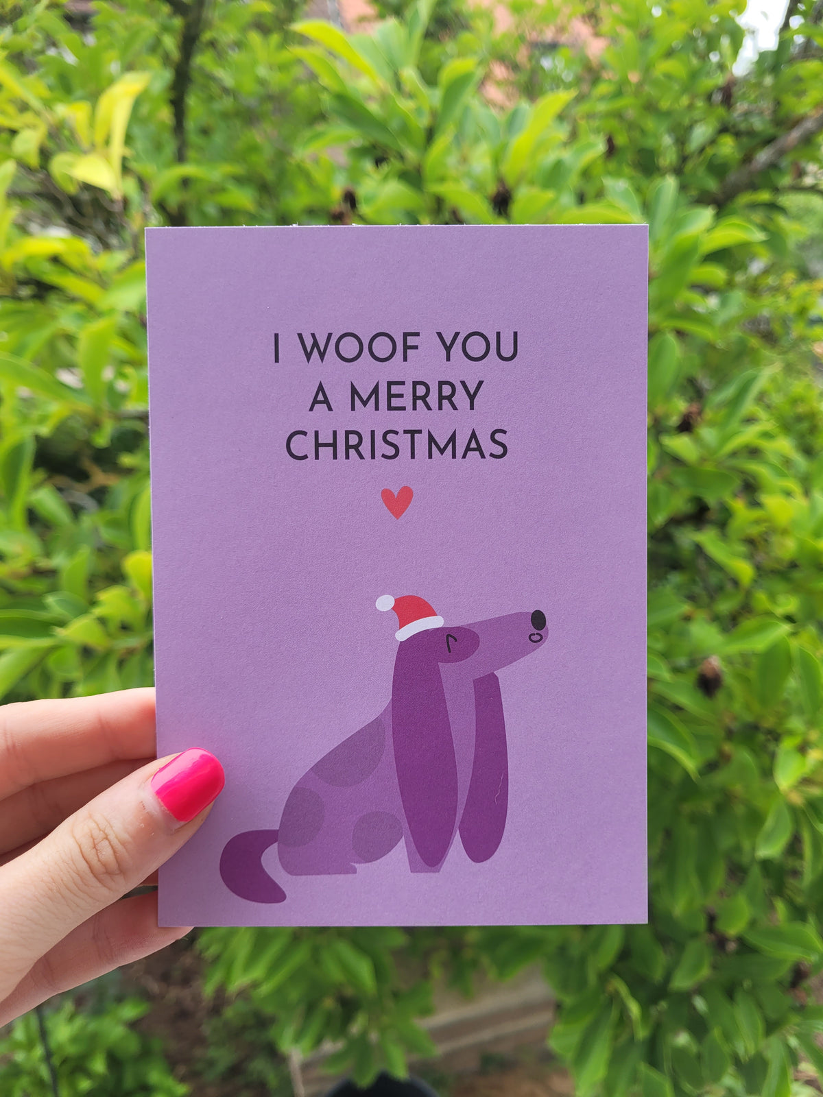 Weihnachtskarte | Woof you