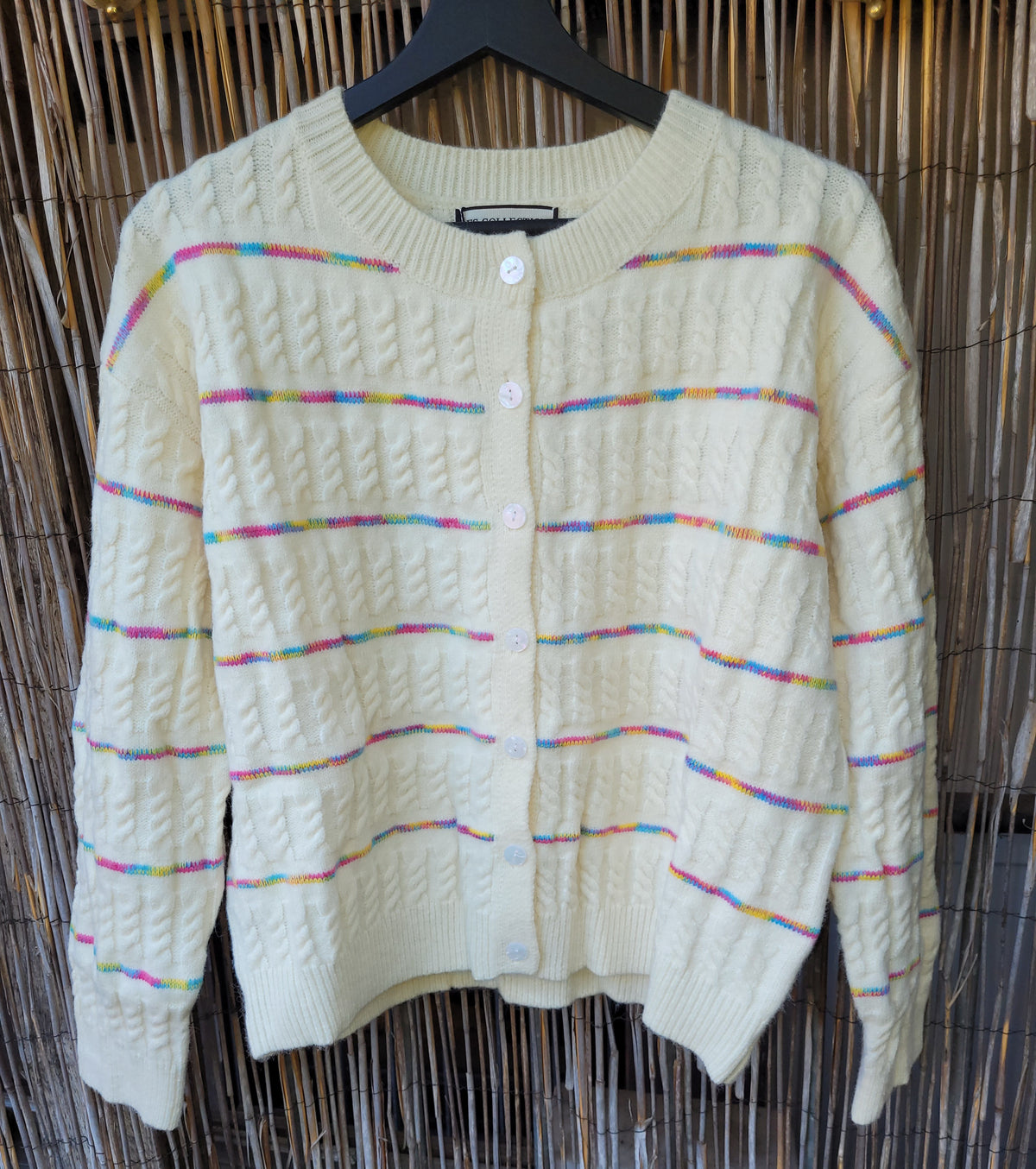 Strickjacke | Rainbow-Stripes