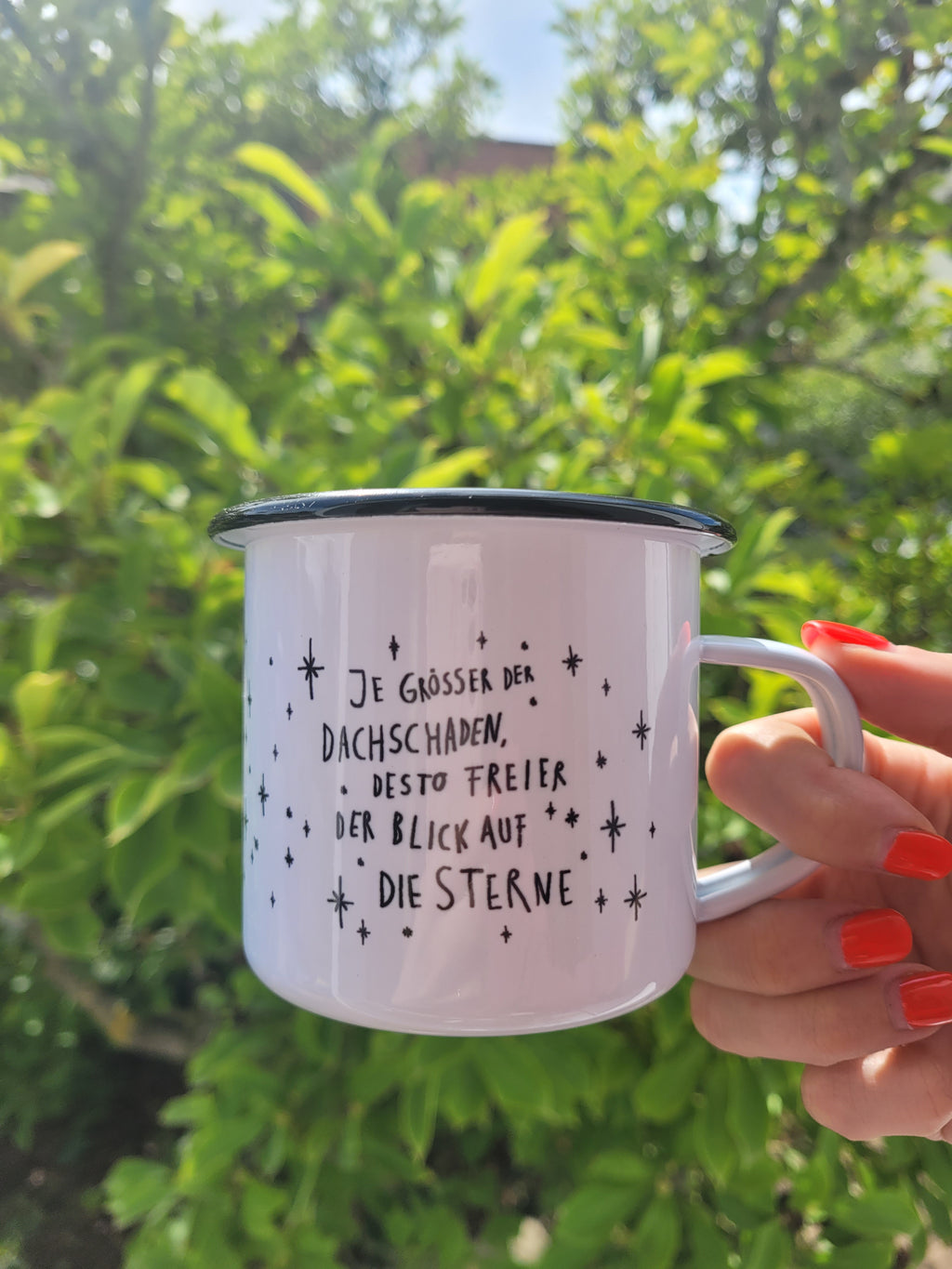 Cup aus Emaille | Zweite Wahl