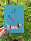Postkarte | Feier schön!