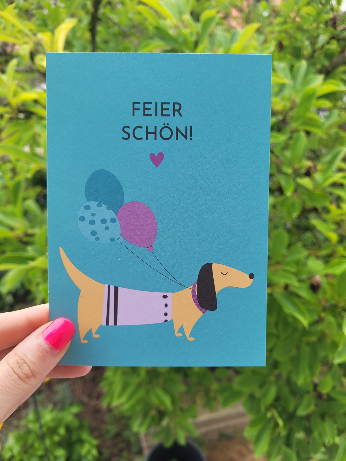 Postkarte | Feier schön!
