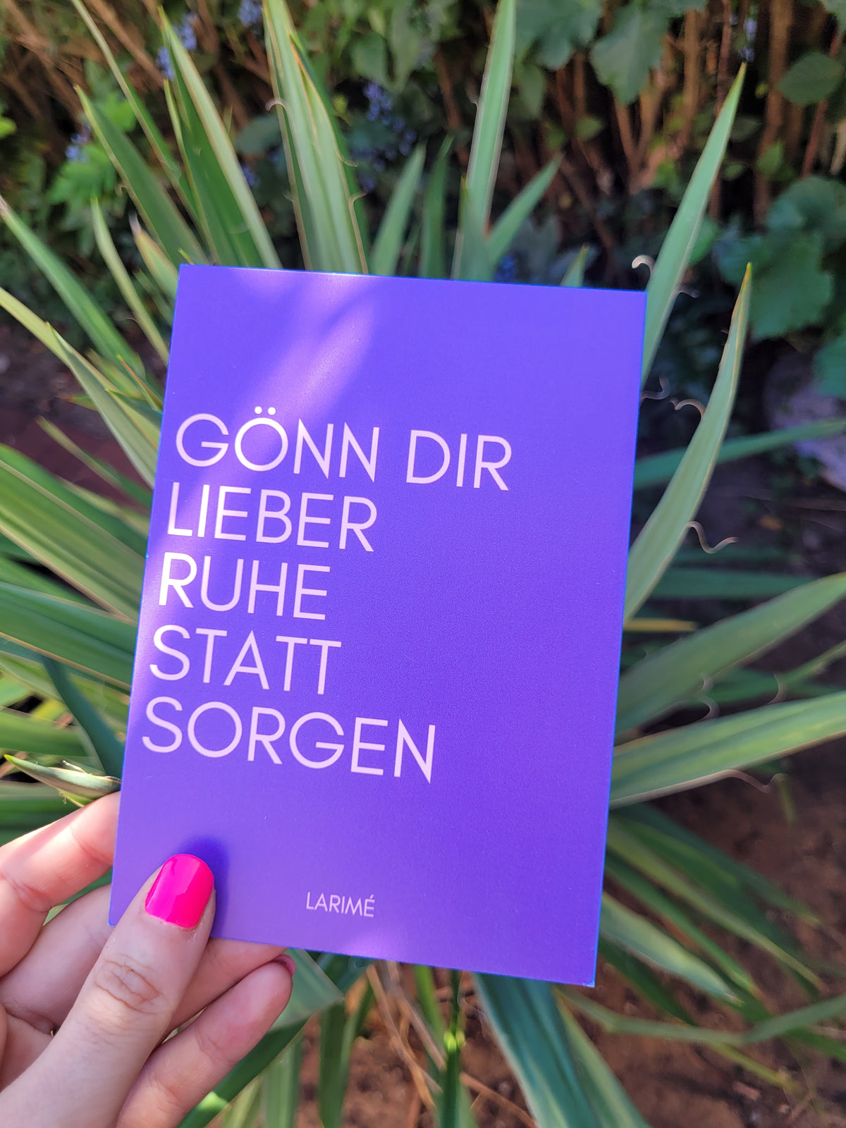 Postkarte | Ruhe statt Sorgen
