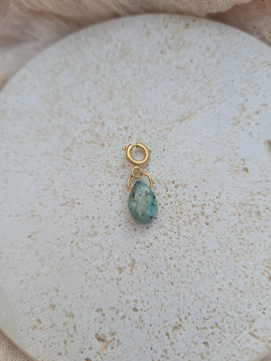 Charm • Amazonite | Gold