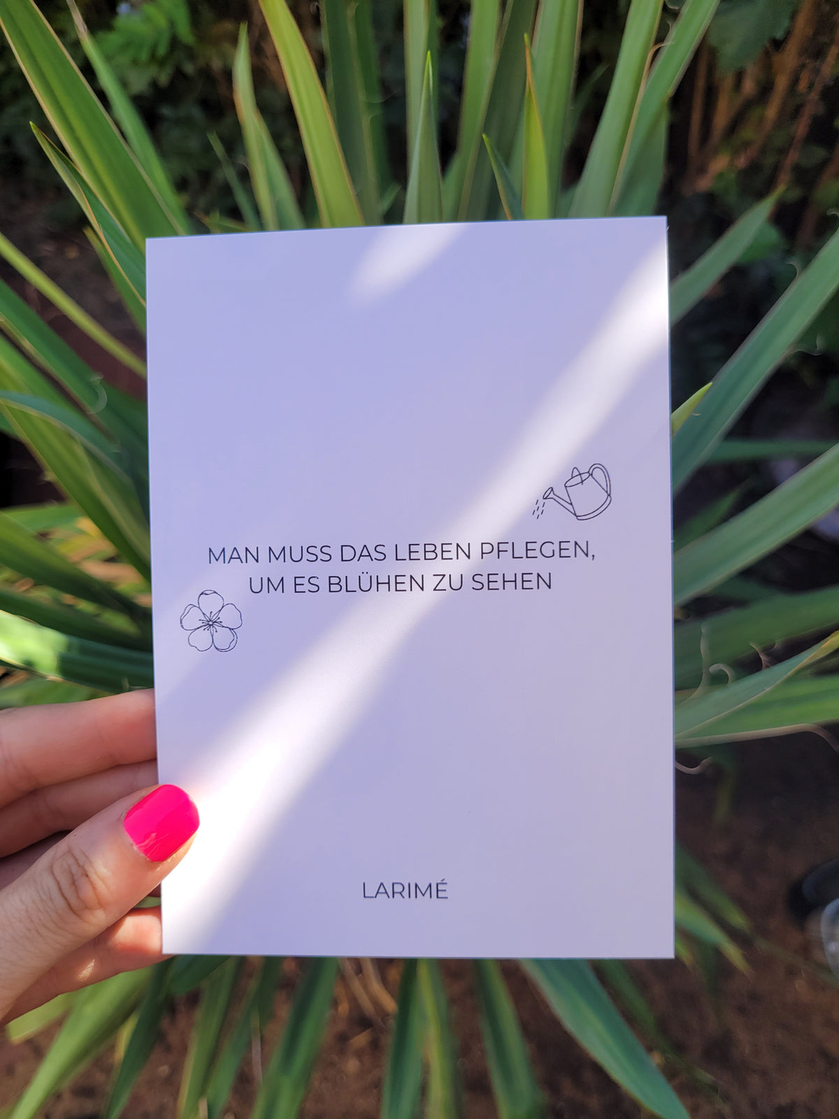 Postkarte | Lass es blühen