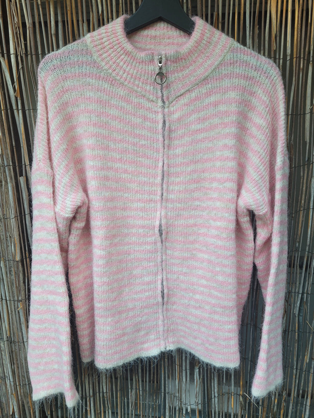 Zip-Strickjacke | Stripes