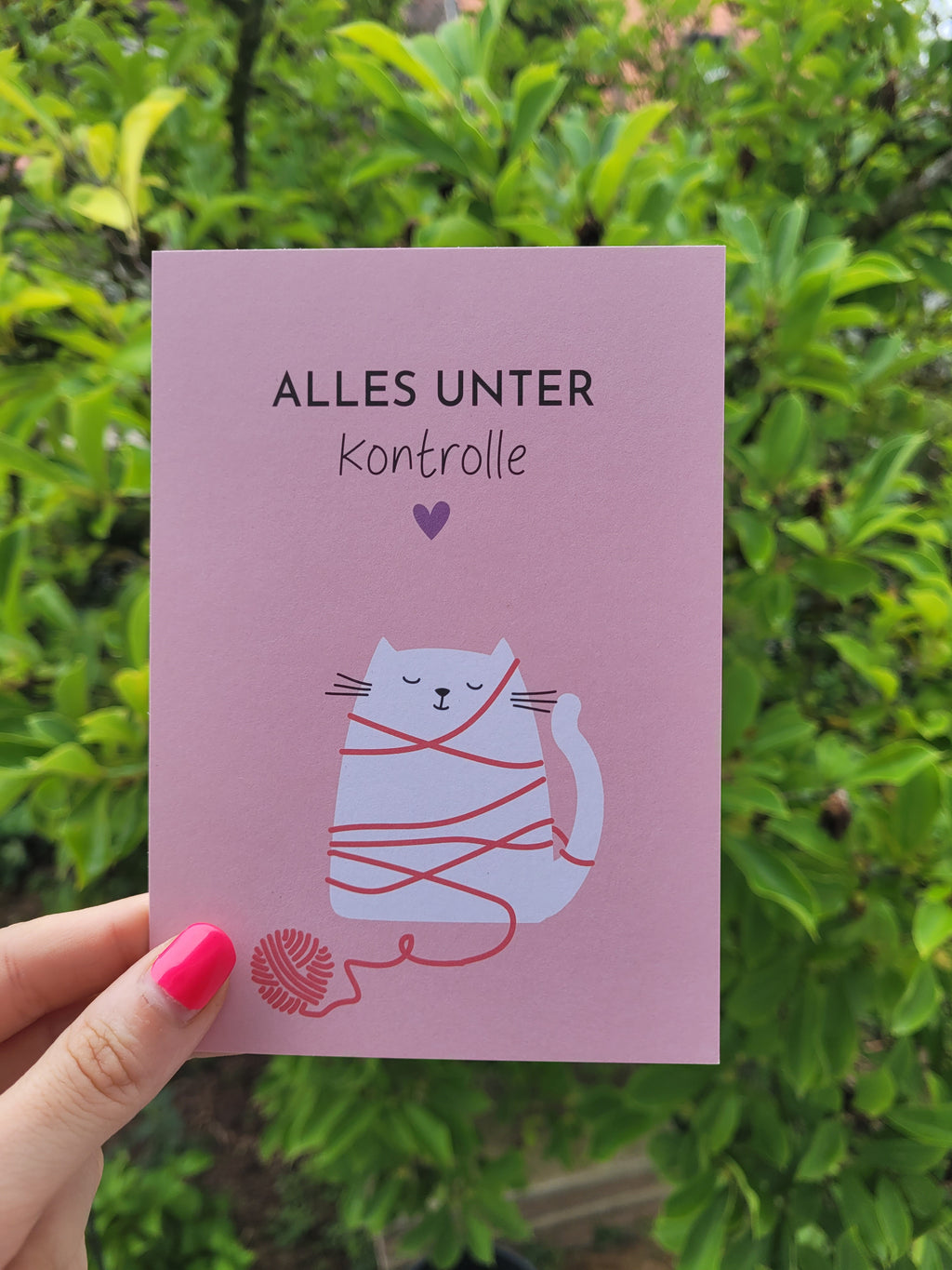 Postkarte | Alles unter Kontrolle